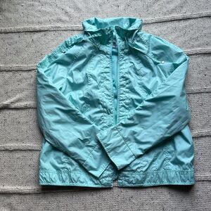 Tally-Ho vintage robins egg blue windbreaker jacket